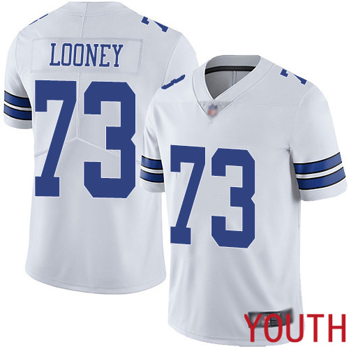 Youth Dallas Cowboys Limited White Joe Looney Road #73 Vapor Untouchable NFL Jersey
